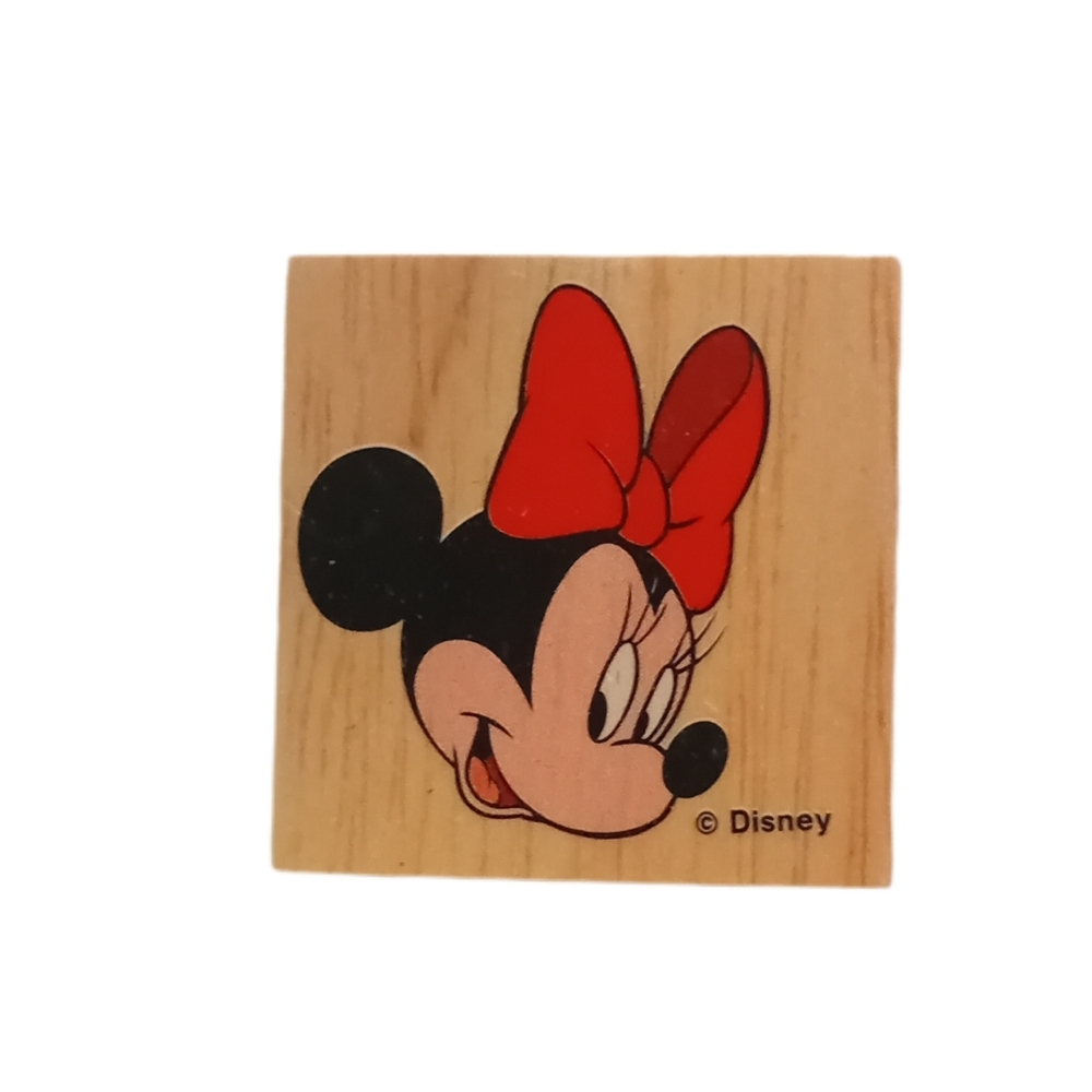 Disney Minnie Mouse Wooden Stamp